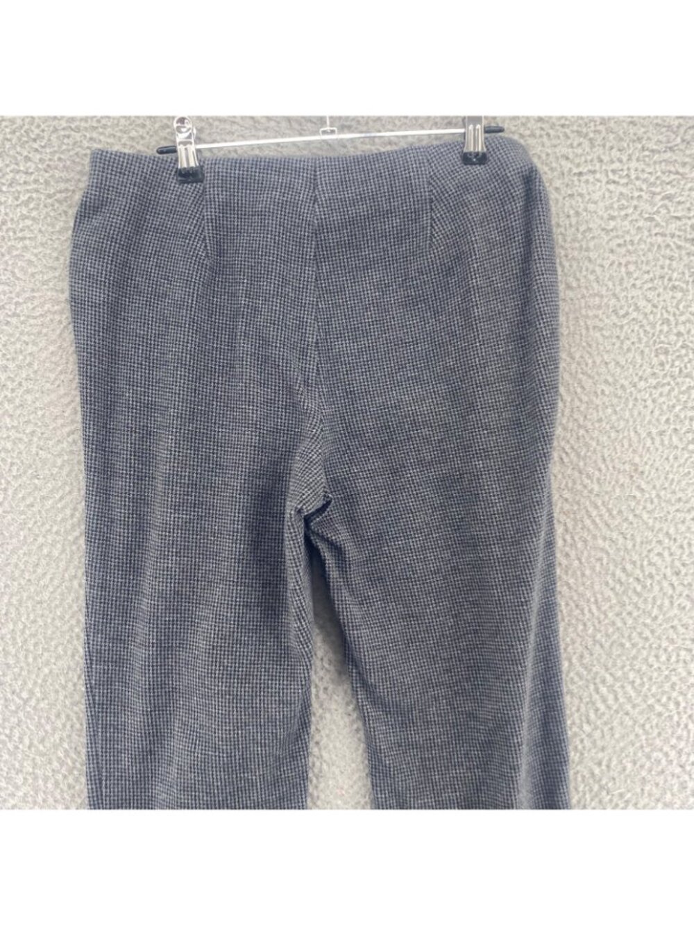 J Jill Pants Womens Small Gray Houndstooth Ponte Slim Leg Crop Tapered Stretch - Picture 4 of 12